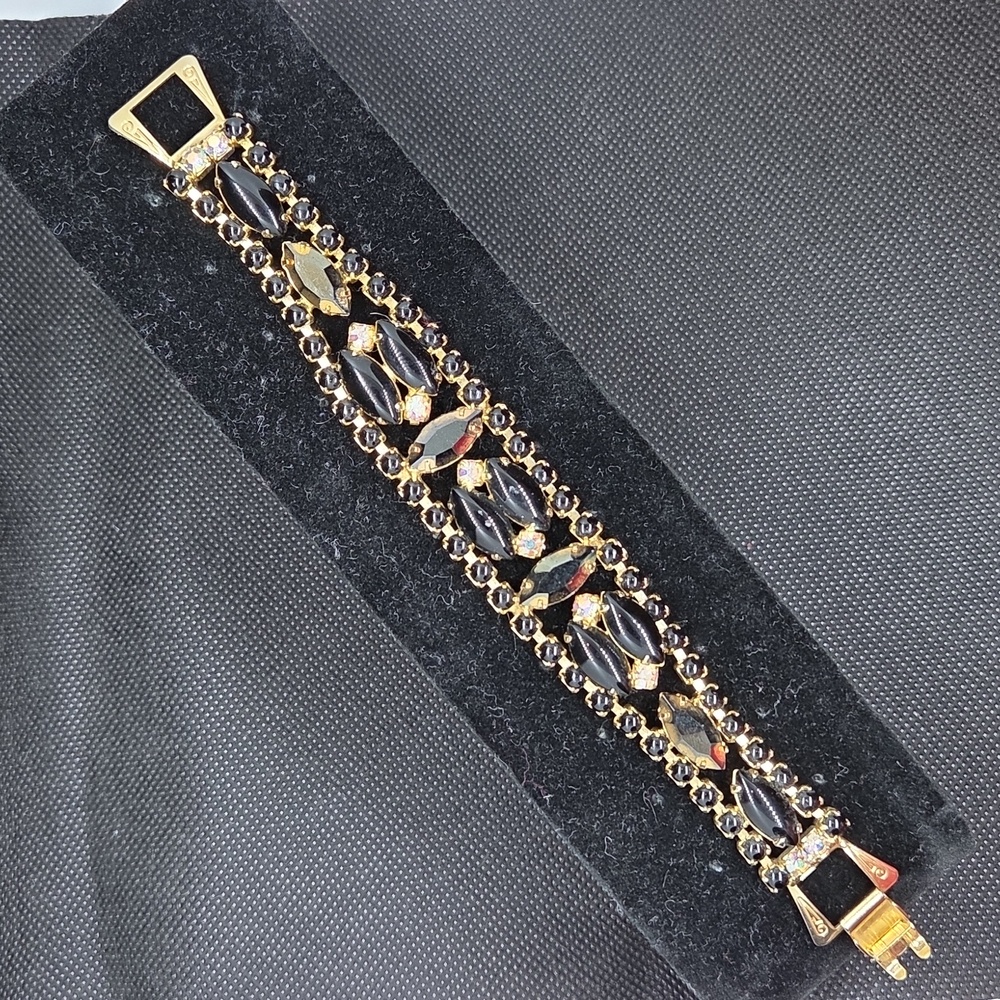 Vintage Bead & Rhinestone Bracelet
